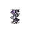 Image 3 : Navajo Cecil Sanders S. Silver Amethyst Bracelet