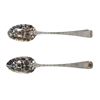 Image 14 : 1781 G. Smith Decorative Sterling Serving Spoons