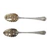 Image 1 : 1781 G. Smith Decorative Sterling Serving Spoons