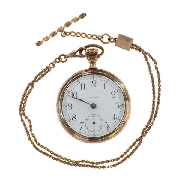 Waltham P. S. Bartlett Pocket Watch & Gold Case