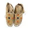 Image 1 : 19th C. Montana Crow Beaded Hard Sole Moccasins