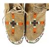 Image 2 : 19th C. Montana Crow Beaded Hard Sole Moccasins