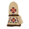 Image 8 : 20th C. Athabascan Beaded Gauntlet Glove Mittens