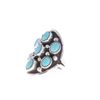 Image 2 : Navajo R Sam Nevada Blue Turquoise & Sterling Ring