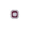 Image 2 : Ruby 1.94ct VS Diamond & 18k White Gold Ring