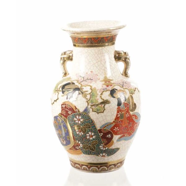 Ca. 1920- Japanese Satsuma Baluster Vase