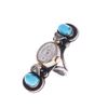 Image 8 : Navajo Silver Austin 17J Turquoise Watch Ring