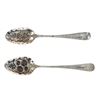 Image 13 : 1736-1790 English Made Sterling Serving Spoons (2)
