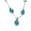 Image 5 : Zuni Turquoise & Sterling Necklace & Earrings