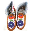 Image 3 : 20th C. Metis Cree Canadian Beaded Men's Moccasins