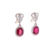 Image 2 : 14.58ct Ruby Diamond & 14k Yellow Gold Earrings