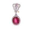 Image 6 : 14.58ct Ruby Diamond & 14k Yellow Gold Earrings