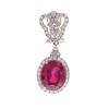 Image 7 : 14.58ct Ruby Diamond & 14k Yellow Gold Earrings