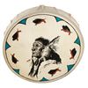 Image 9 : Andrew Knudson Painted Rawhide Stretched Drum