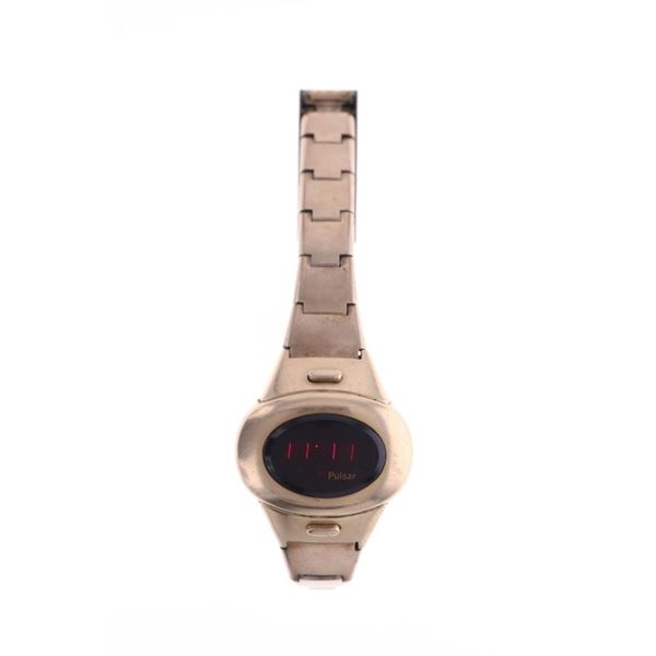 1970's Pulsar P1 14k Gold Filled Digital LED Watch