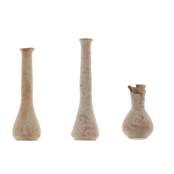 Roman Period Terracotta Unguentariums (3)
