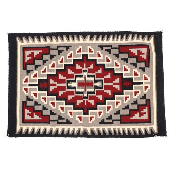 Navajo Klagetoh Trading Post Wool Rug c. 1980's