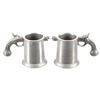 Image 1 : Wilton Pewter Dueling Pistol Beer Tankards (2)