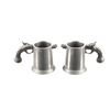 Image 5 : Wilton Pewter Dueling Pistol Beer Tankards (2)