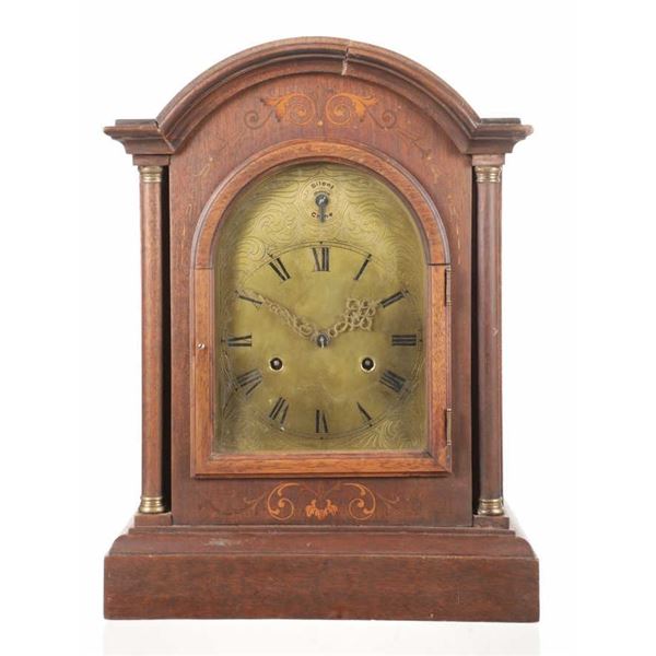 HAU Black Forest Wood Mantel Chime Clock