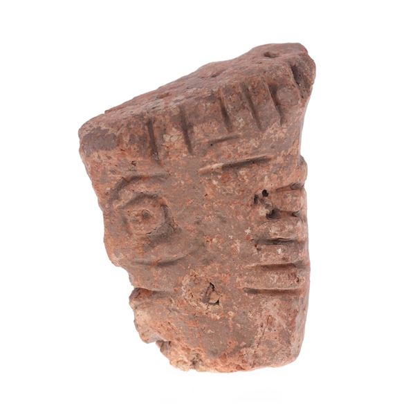 Pre-Columbian Carved Stone Head Figurine