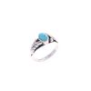 Image 15 : Navajo Sterling Silver Turquoise Ring Collection