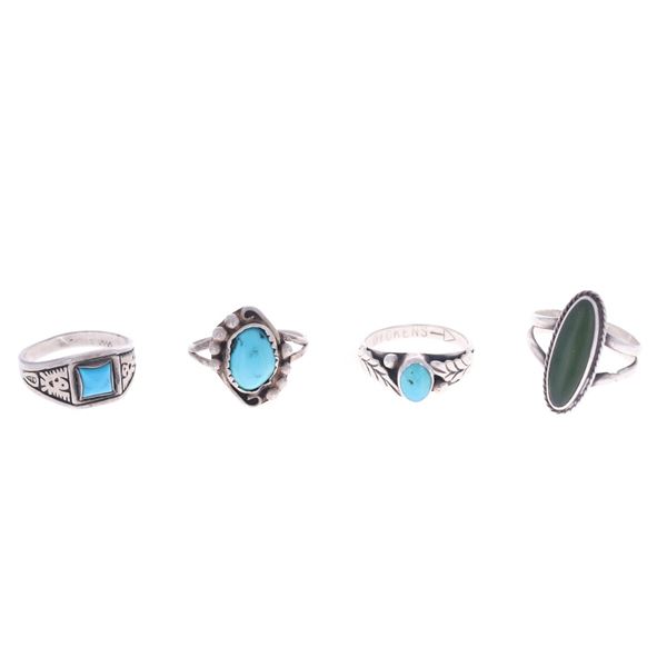 Navajo Sterling Silver Turquoise Ring Collection