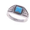 Image 5 : Navajo Sterling Silver Turquoise Ring Collection