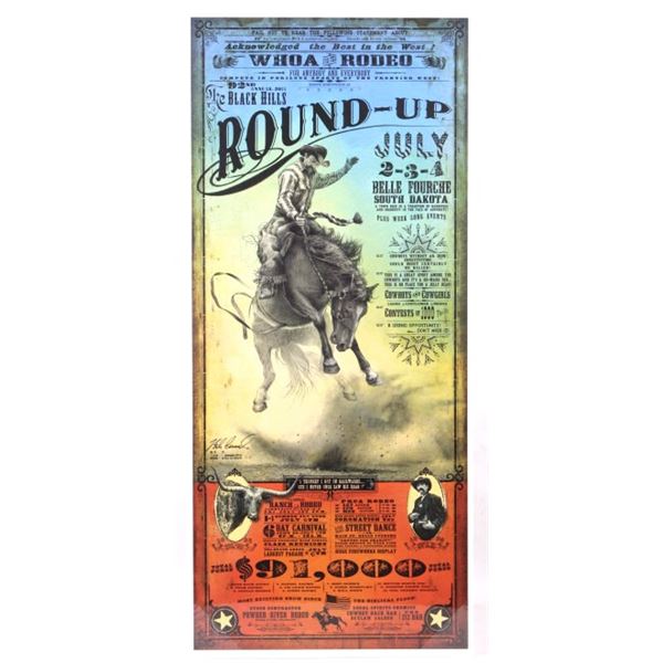 Black Hills Round-up Rodeo Poster Bob Coronato