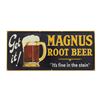 Image 1 : C. 1920's Magnus Root Beer Embossed Tin Sign