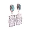 Image 2 : Navajo Mary Thomas Sterling & Turquoise Earrings