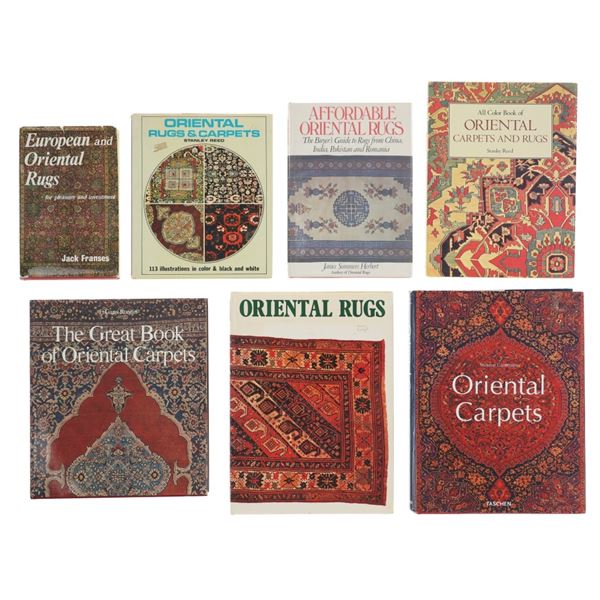 Seven (7) Books on Oriental Rugs & Carpets