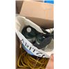 Image 8 : BOX OF EXTENTION CORD, ELECTRICAL CABLE AND PROPANE TANKS