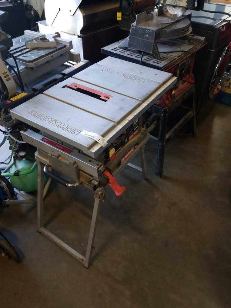 CRAFTSMAN 10” TABLE SAW WORKING