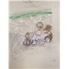 Image 2 : LOT OF RINGS AND CRYSTAL RING HOLDER