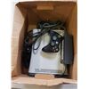 Image 2 : XBOX 360 CONSOLE WITH POWER  BRICK AND TWO CONTROLLERS WITH AUDIO VIDEO CORD