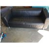 Image 2 : BLACK LEATHER SOFA