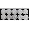 Image 2 : LOT 10 AMERICAN EAGLE 1 OZ SILVER DOLLAR COINS
