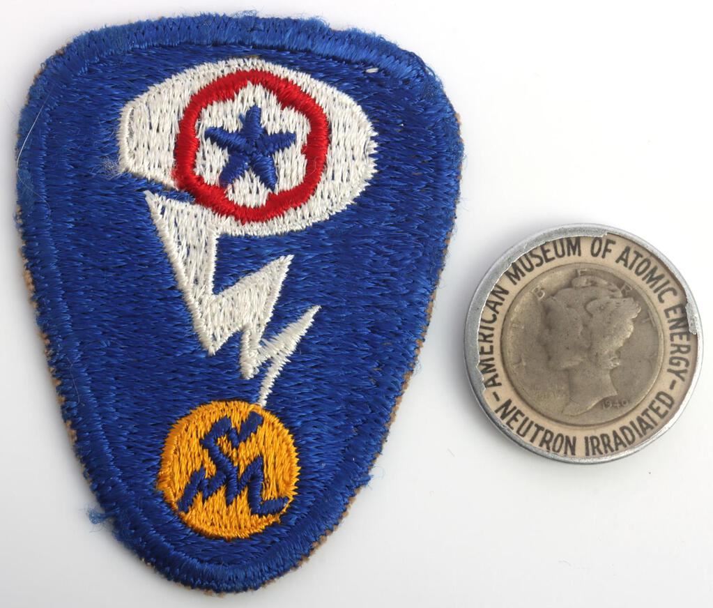 Manhattan Project Patch Pin WWII MANHATTAN PROJECT PATCH & IRRADIATED DIME