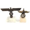 Image 3 : LOT OF 2 GERMAN THIRD REICH EAGLE DESK DECORATIONS