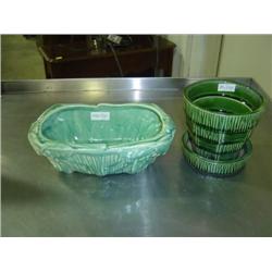 PAIR OF MCCOY PLANTERS