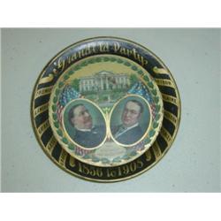 POLITICAL TRAY GRAND OLD PARTY 1908 FOR PRESIDENT WILLIAM HOWARD TAFT & FOR VP JAMES SCHOOLCRAFT SHE