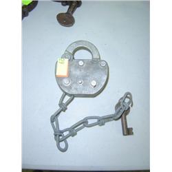 ADLAKE RAIL ROAD LOCK NO KEY; MARKED C&O