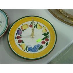 STANGL POTTERY SNACK TRAY; FESTIVAL PATTERN