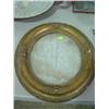 Image 1 : OVAL GLASS MIRROR; GUILTED FRAME; SOME DAMAGE & WEAR MARKS