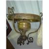 Image 1 : BRASS OIL BRACKET FOR HANGING LAMP; NO SHADE; HOLDS 14 INCH SHADE