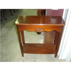 FLAT WALL BACK HALL TABLE 28 W X 11 1/2D X 29H