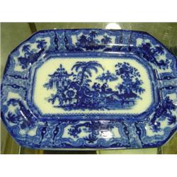 ADAMS & COMPANY, ENGLAND IRONSTONE PLATTER; 10 INCHES