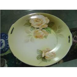 RS TILOWITZ ORANGE ROSES CAKE PLATES