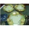 Image 1 : BAVARIAN HAND PAINTED 6-PC CAKE SET; SIGNED THOMAS SEVRES BAVARIA (1 SMALL PLATE HAS CHIP ON DOME) L